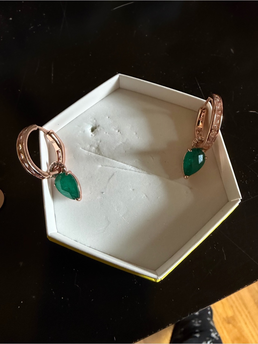 May 24: Emerald on Rose Gold: Removable Charm